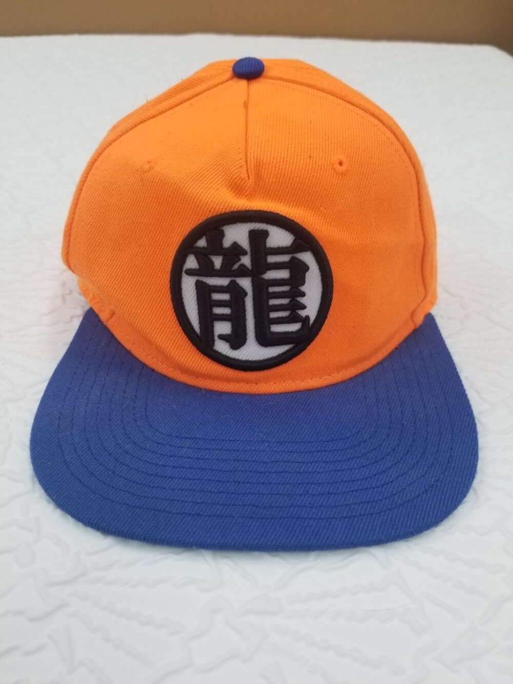 Dragonball Z Snapback Hat Black Embroidered Symbol Size OS